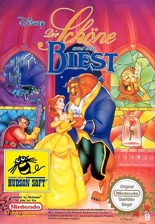Beauty and the Beast (Europe) box art